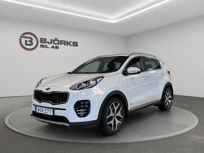 Vit Begagnad 2018 Kia Sportage GT-Line SUV | 214 500 kr (Superpris) - Bild 1/4