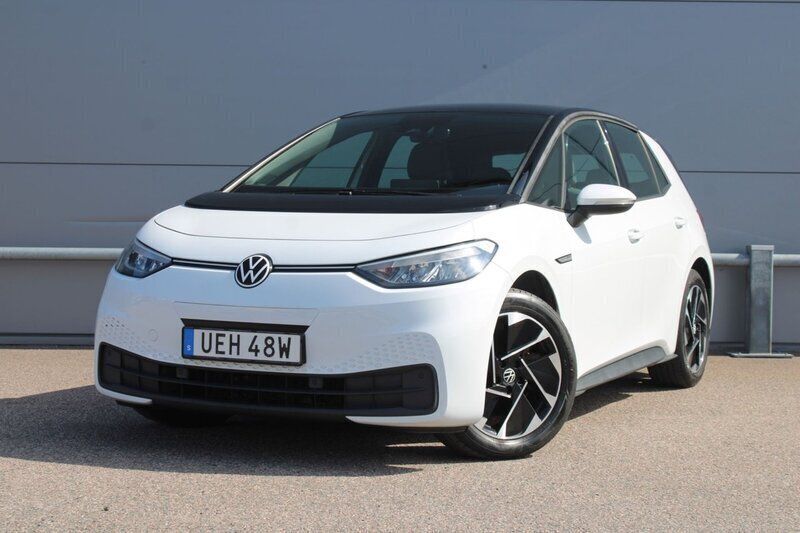 Vit Begagnad 2020 VW ID.3 Pro Performance Halvkombi | 179 800 kr (Lite dyr) - Bild 1/4