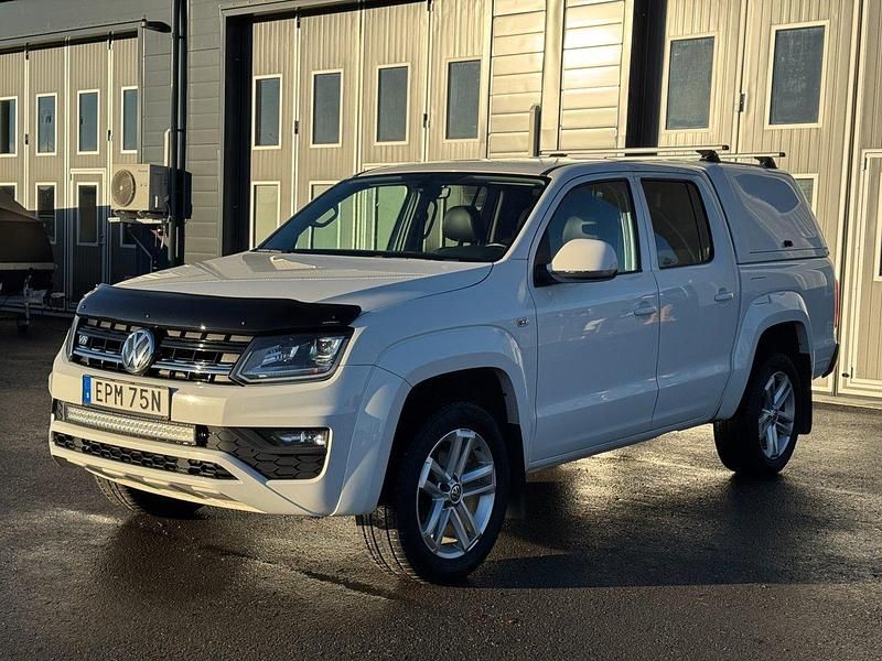 Vit Begagnad 2019 VW Amarok Pickup | 314 900 kr (Marknadspris) - Bild 1/4