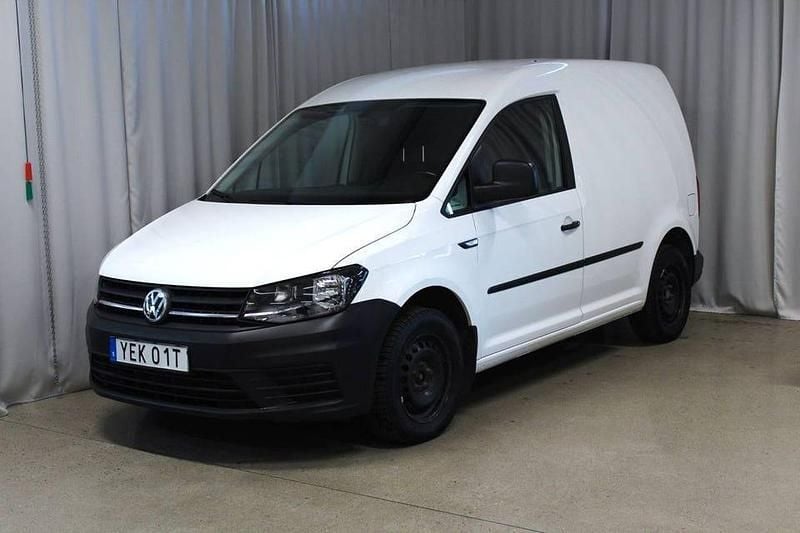 Vit Begagnad 2019 VW Caddy Minibuss | 149 900 kr (Marknadspris) - Bild 1/4