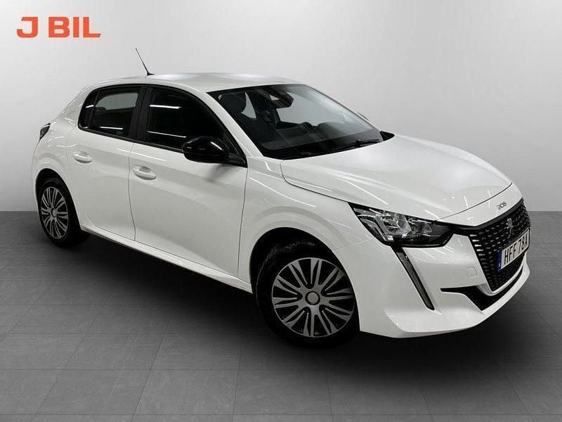 Vit Begagnad 2023 Peugeot 208 Active Halvkombi | 149 900 kr (Bra pris) - Bild 1/3