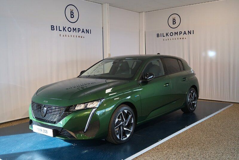 Grön Begagnad 2022 Peugeot 308 Allure Halvkombi | 298 800 kr (Marknadspris) - Bild 1/4