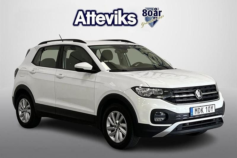Vit Begagnad 2021 VW T-Cross Life SUV | 179 000 kr (Marknadspris) - Bild 1/4