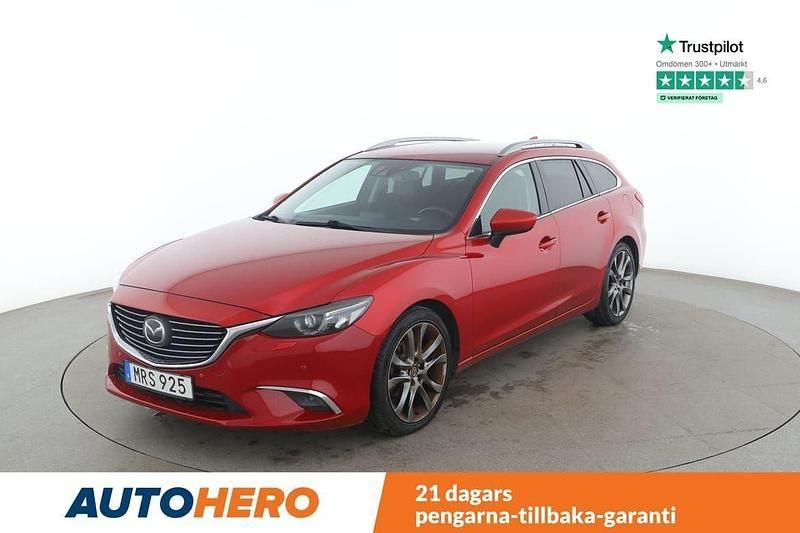 Röd Begagnad 2014 Mazda 6 Optimum Kombi | 137 000 kr (Marknadspris) - Bild 1/4