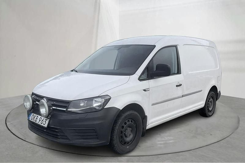 Vit Begagnad 2017 VW Caddy Maxi Minibuss | 136 000 kr (Marknadspris) - Bild 1/4