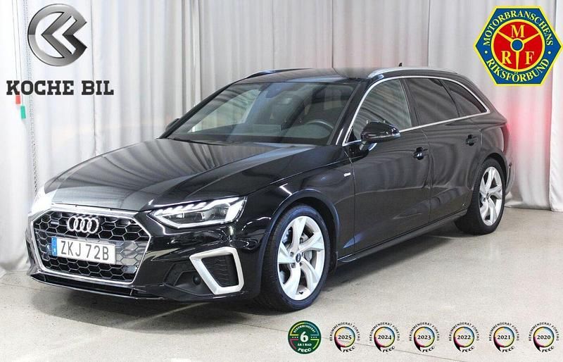 Svart Begagnad 2021 Audi A4 S-Line Kombi | 344 900 kr (Marknadspris) - Bild 1/4