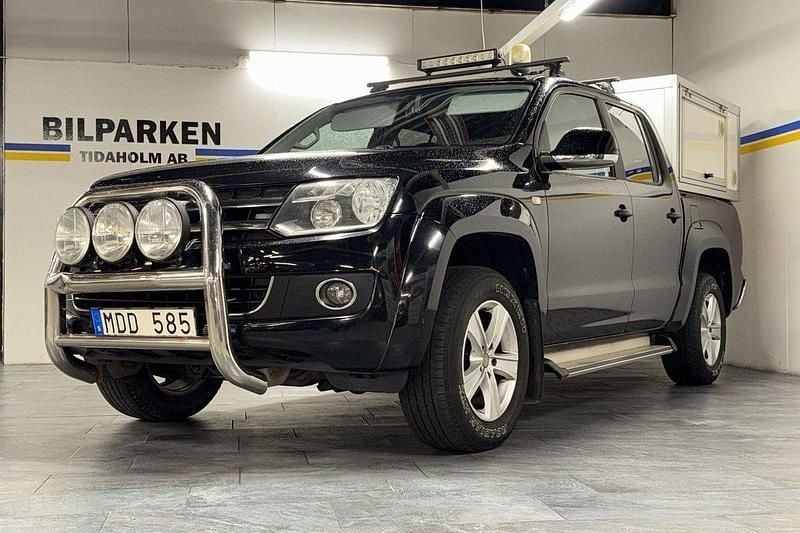 Svart Begagnad 2012 VW Amarok Highline Pickup | 159 000 kr (Lite dyr) - Bild 1/4