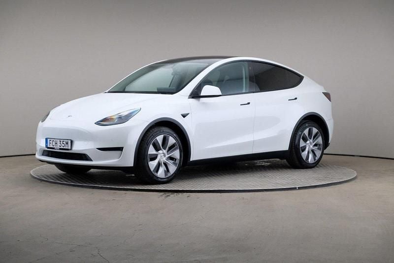 Vit Begagnad 2022 Tesla Model Y Long Range AWD SUV | 405 000 kr - Bild 1/4