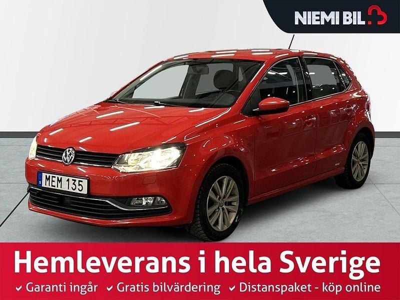 Röd Begagnad 2015 VW Polo S Halvkombi | 94 900 kr (Marknadspris) - Bild 1/3