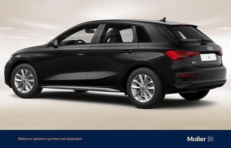 Begagnad Audi A3 Proline 150 HK (110 kW) 2023 Svart Sedan