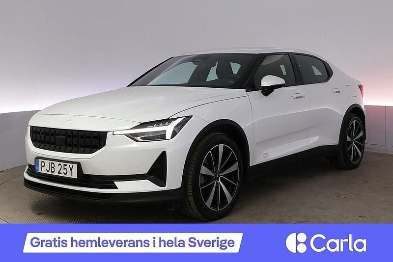 Begagnad Polestar 2 Standard Range Single Motor 200 kW (272 HK) 2021 Vit Halvkombi