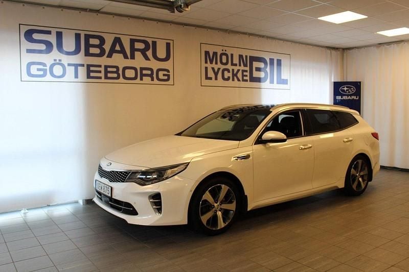 Vit Begagnad 2016 Kia Optima GT-Line Kombi | 134 900 kr (Marknadspris) - Bild 1/4