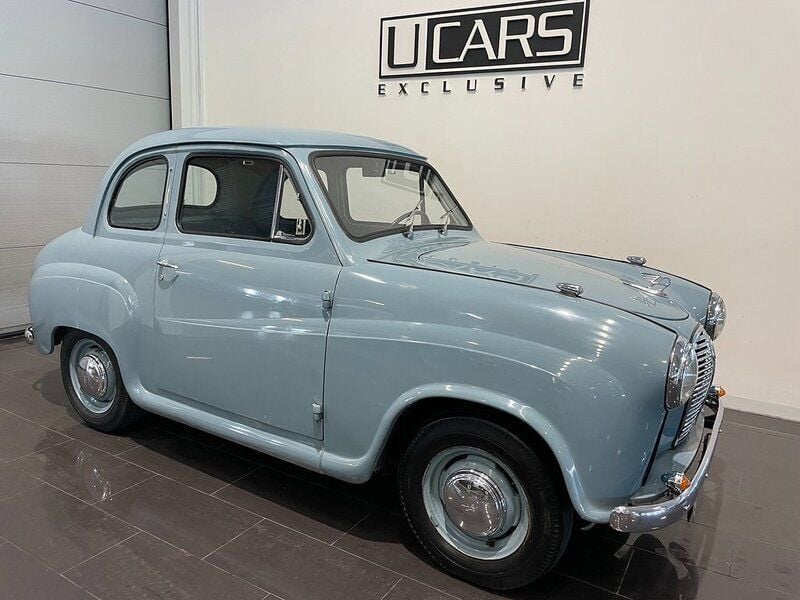 Ljusblå Begagnad 1956 Austin Mini Sedan | 92 000 kr - Bild 1/4