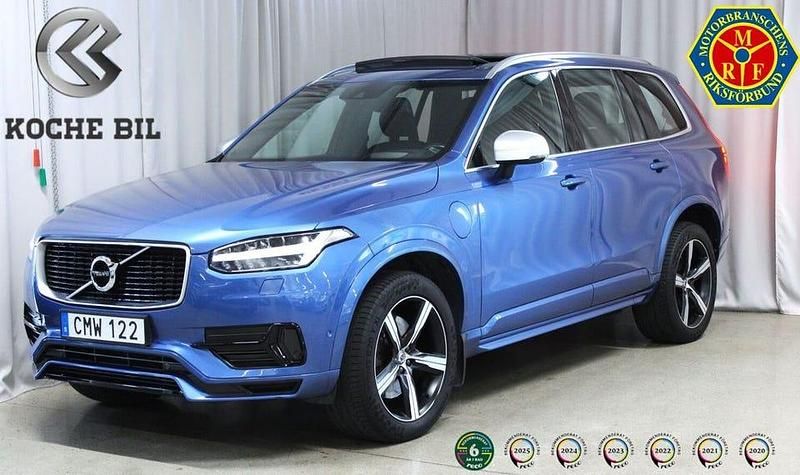 Bursting blue Begagnad 2017 Volvo XC90 R-Design SUV | 359 900 kr - Bild 1/3