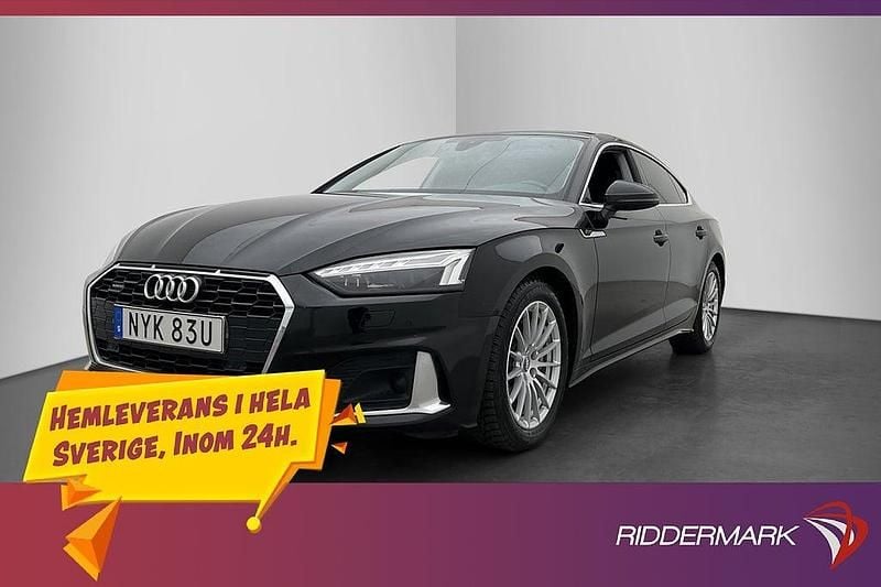 Svart Begagnad 2020 Audi A5 Sportback Advanced Plus Halvkombi | 329 900 kr (Marknadspris) - Bild 1/3