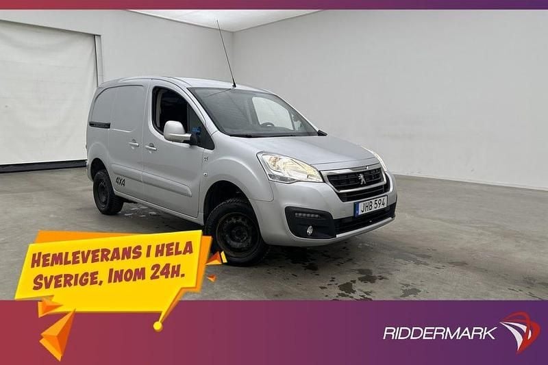 Grå Begagnad 2018 Peugeot Partner Van | 149 800 kr (Marknadspris) - Bild 1/3