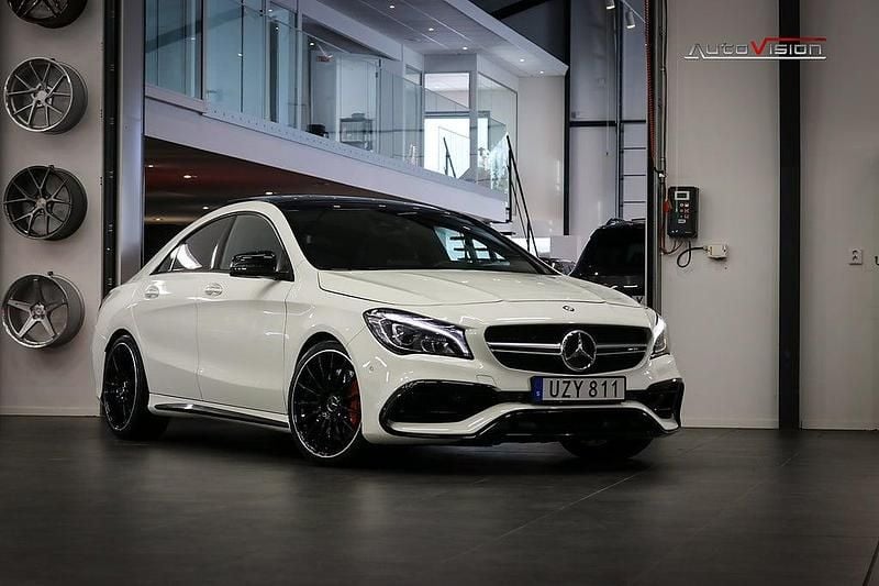 Begagnad Mercedes CLA45 AMG AMG 381 HK (280 kW) 2016 Vit Sportkupé