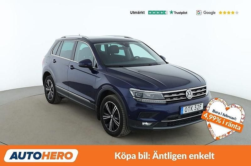 Begagnad VW Tiguan Highline 192 HK (141 kW) 2019 Blå SUV