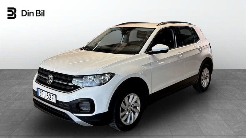 Vit Begagnad 2019 VW T-Cross Comfortline SUV | 149 900 kr (Marknadspris) - Bild 1/4