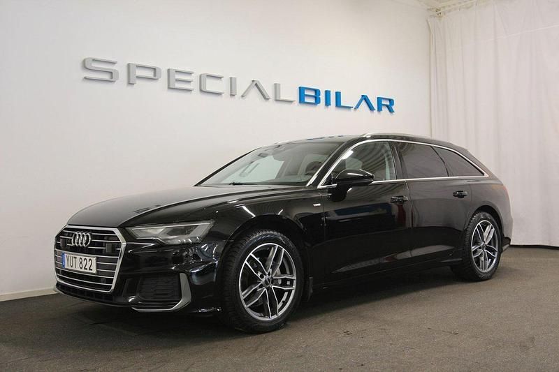 Svart Begagnad 2018 Audi A6 S-Line Kombi | 259 000 kr (Marknadspris) - Bild 1/4