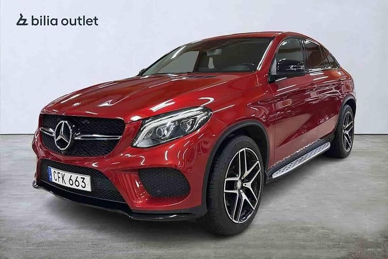 Röd Begagnad 2016 Mercedes GLE350 AMG line Sportkupé | 349 900 kr (Bra pris) - Bild 1/1