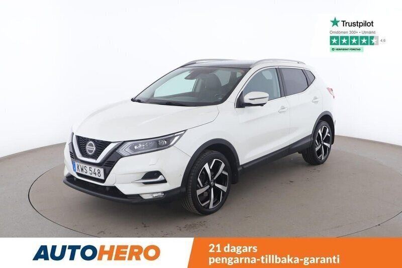 Vit Begagnad 2018 Nissan Qashqai 360º SUV | 148 000 kr (Marknadspris) - Bild 1/4