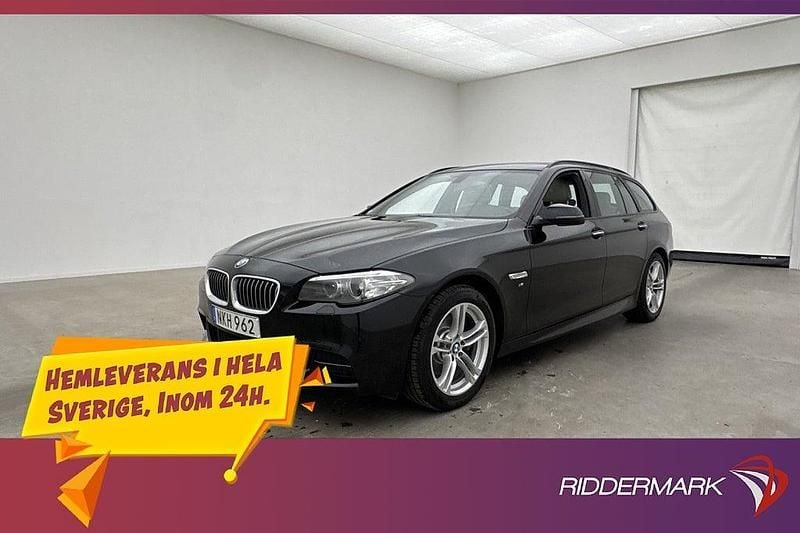 Svart Begagnad 2016 BMW 520 M Sport Kombi | 204 800 kr (Bra pris) - Bild 1/3