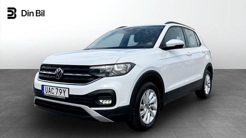 Vit Begagnad 2021 VW T-Cross Life SUV | 189 900 kr (Marknadspris) - Bild 1/4