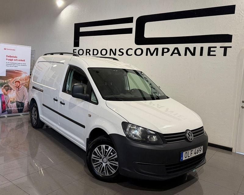 Vit Begagnad 2015 VW Caddy Maxi Minibuss | 69 900 kr (Marknadspris) - Bild 1/4