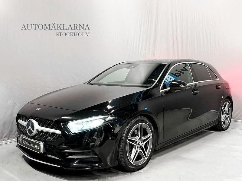 Begagnad Mercedes A180 AMG line 116 HK (85 kW) 2019 Svart Halvkombi