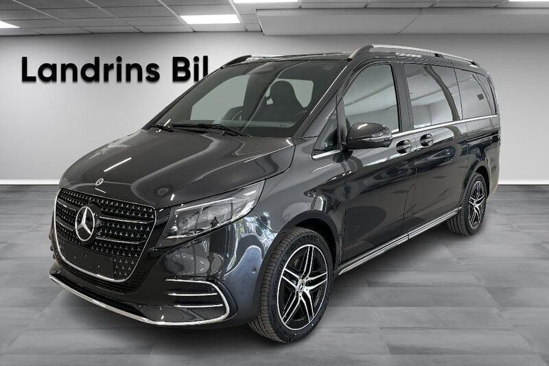 Mörkgrå Ny 2025 Mercedes V300 AMG line Minibuss | 961 730 kr (Bra pris) - Bild 1/4