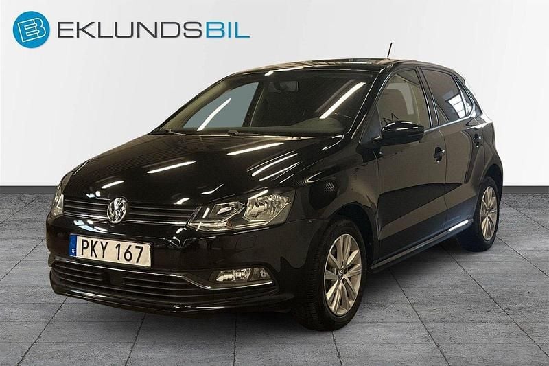 Svart Begagnad 2017 VW Polo Halvkombi | 134 900 kr (Marknadspris) - Bild 1/4
