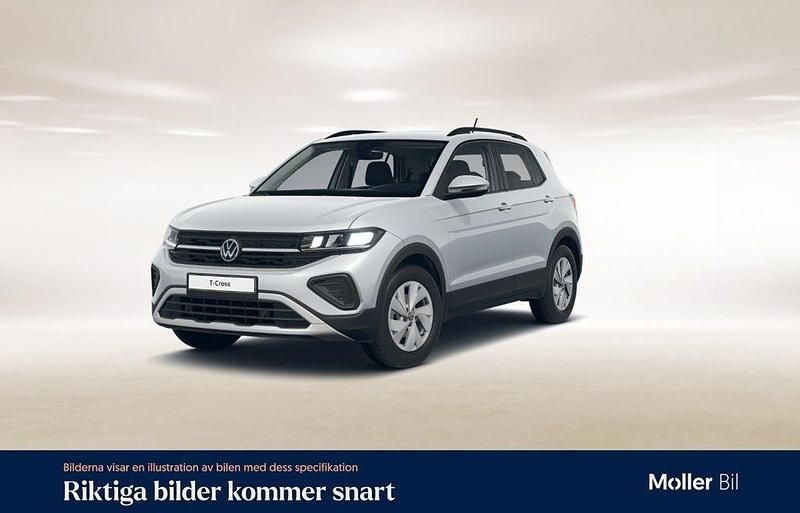 Silver (reflex silver metallic) Begagnad 2024 VW T-Cross Life SUV | 209 900 kr (Marknadspris) - Bild 1/4