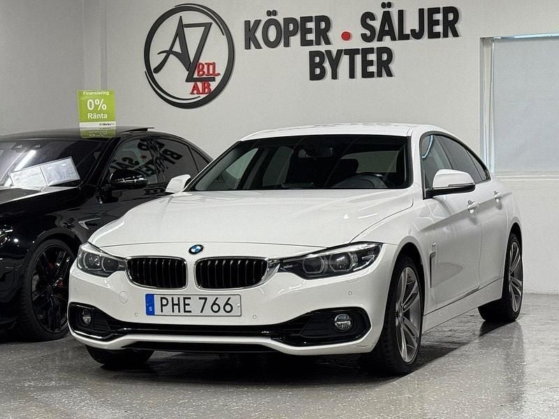 Vit Begagnad 2017 BMW 420 Gran Coupé Sport Line Sportkupé | 219 900 kr (Marknadspris) - Bild 1/4