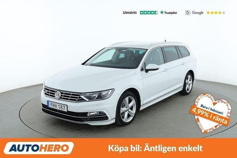 Vit Begagnad 2016 VW Passat R-line Kombi | 135 000 kr (Bra pris) - Bild 1/4