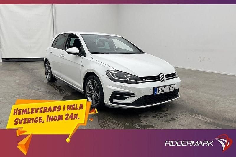 Vit Begagnad 2019 VW Golf VIII R-line Halvkombi | 239 800 kr (Lite dyr) - Bild 1/3