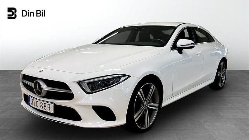 Vit Begagnad 2019 Mercedes CLS450 Sportkupé | 399 800 kr (Bra pris) - Bild 1/4
