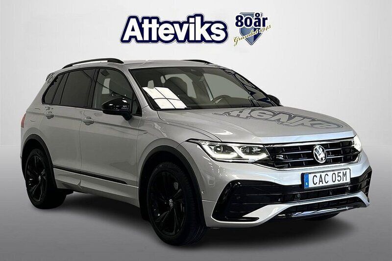 Silver Begagnad 2022 VW Tiguan R-line SUV | 369 900 kr (Marknadspris) - Bild 1/4