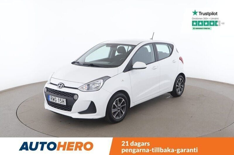 Vit Begagnad 2019 Hyundai i10 Trend Halvkombi | 105 000 kr - Bild 1/4
