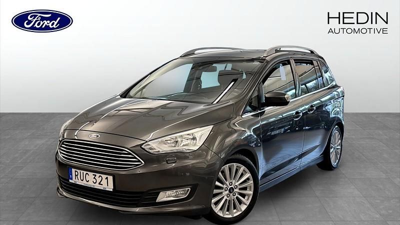 Grå (grey) Begagnad 2018 Ford Grand C-Max Minibuss | 109 900 kr - Bild 1/4