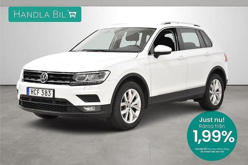 Vit Begagnad 2020 VW Tiguan SUV | 239 900 kr (Bra pris) - Bild 1/3
