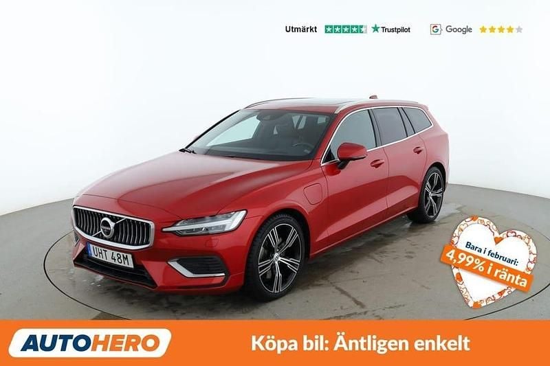 Röd Begagnad 2020 Volvo V60 Inscription Kombi | 305 000 kr - Bild 1/4