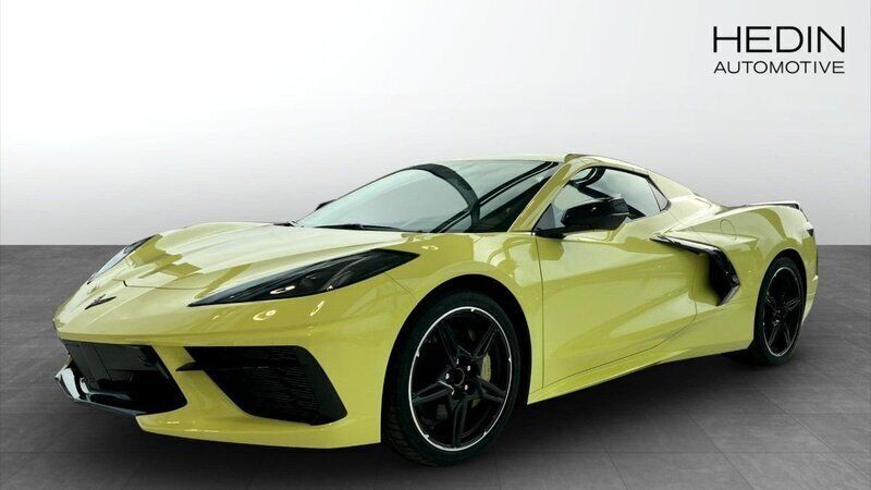 Gul (yellow) Ny 2024 Chevrolet Corvette Cab | 1 495 450 kr (Marknadspris) - Bild 1/4