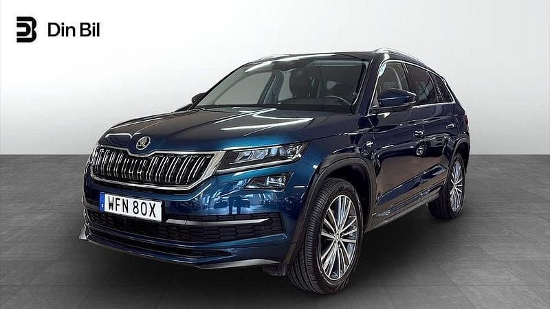 Blå Begagnad 2021 Skoda Kodiaq LAURIN & KLEMENT SUV | 409 900 kr (Lite dyr) - Bild 1/4