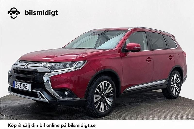 Röd Begagnad 2019 Mitsubishi Outlander SUV | 249 900 kr (Lite dyr) - Bild 1/3