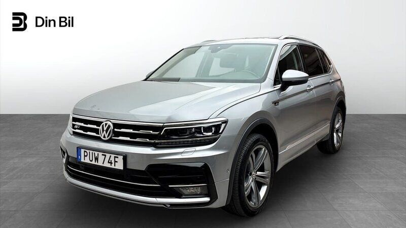 Blå Begagnad 2019 VW Tiguan Allspace R-line SUV | 319 900 kr (Lite dyr) - Bild 1/4