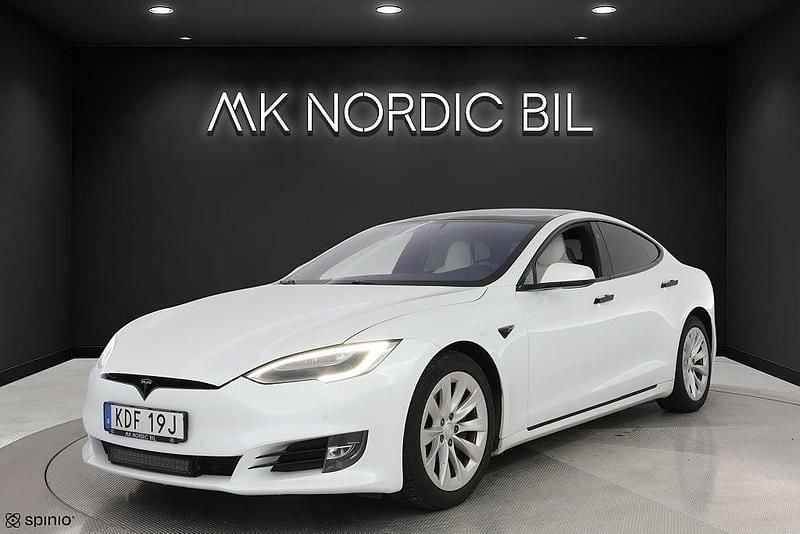 Vit Begagnad 2019 Tesla Model S Long Range AWD Halvkombi | 369 000 kr (Lite dyr) - Bild 1/4
