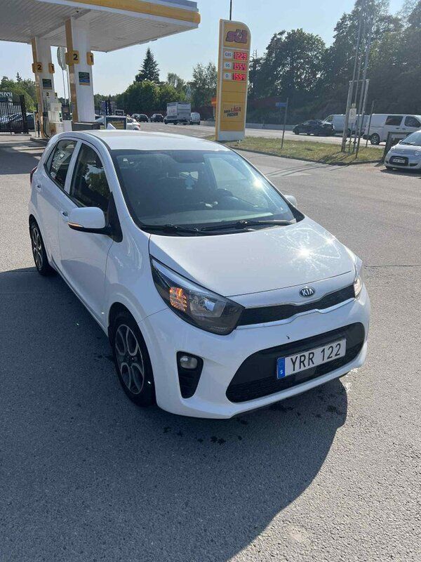 Vit Begagnad 2019 Kia Picanto Halvkombi | 87 000 kr (Marknadspris) - Bild 1/4
