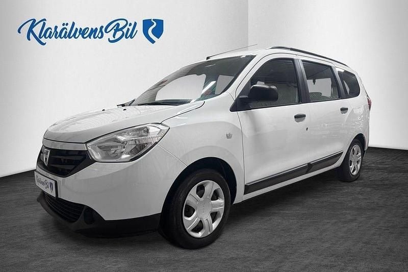 Vit Begagnad 2016 Dacia Lodgy Minibuss | 74 900 kr (Marknadspris) - Bild 1/4