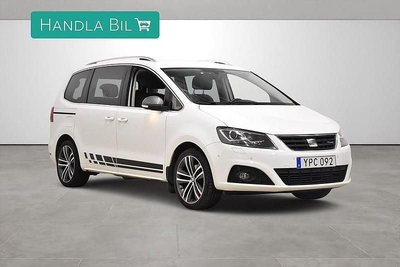 Vit Begagnad 2017 Seat Alhambra FR-Line Minibuss | 239 900 kr (Marknadspris) - Bild 1/4